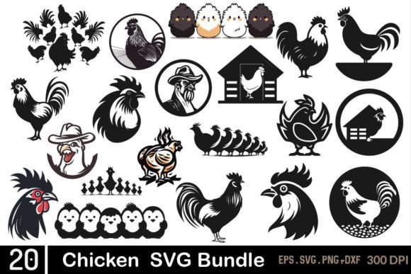 Download Chicken Svg Bundle, Farm Animal Svg - Animal svg Collection
