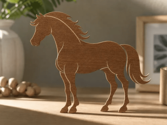 Download Standing Wooden Horse Silhouette File - Silhouette file Collection