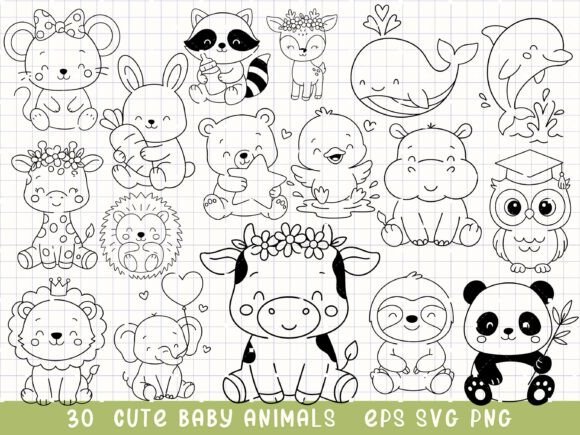 Download Baby Animal Svg, Cute Animal Clipart - Animal svg Collection
