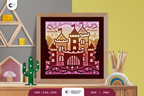 Download Castle 3D Shadow Box Paper Cut SVG - Premium Bundle