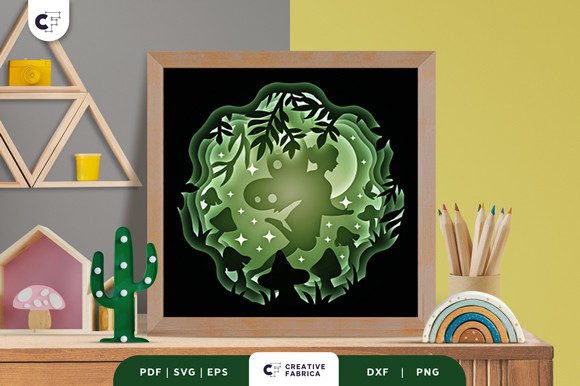 Download Fairytale 3D Shadow Box Paper Cut SVG - Premium Resources