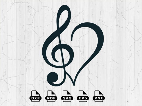 Download Musical Decal Art Svg, Silhouette File - Silhouette file Collection