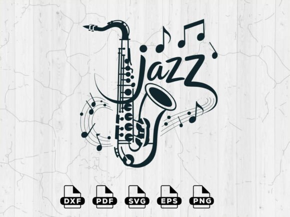 Download Musical Decal Art Svg, Silhouette File - Silhouette file Collection